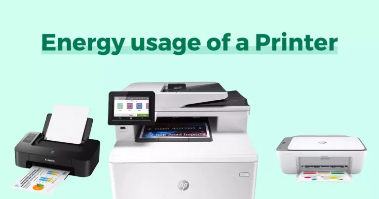 Energy usage of a Printer : Kwh and Cost