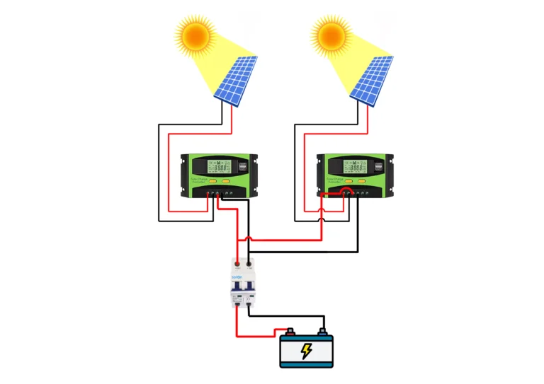 Wire Multiple Solar charge Controllers (With Diagram)